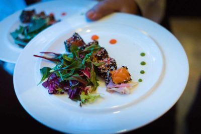 Detail-of-delicacy-served-during-Prague-corporate-event-400x267